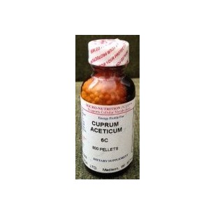 CUPRUM ACETICUM 6C (800 Pellets)(Celletech)